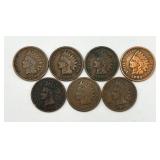 7 Indian Head Pennies
