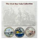 Civil War Colorized Half-Dollar Coin Collection