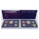 United States Proof Sets 1984 & 1985