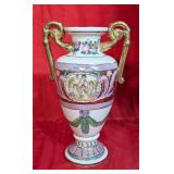 Vintage 12' Hand Painted Asian Vase