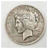 1924 Peace Silver Dollar