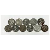 11 1943 Steel Pennies