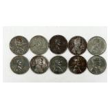10 1943 Steel Pennies