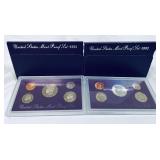 1991 & 1992 United States Mint Proof Sets