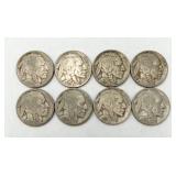 8 Buffalo Nickels