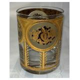 VTG Culver Florentine Fruit Pattern 22K Highball