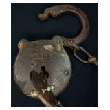 Vintage Yale Railroad Padlock & Key