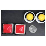 Tri-Color Large Colorful Ear Clips