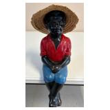 Concrete ï¿½Boy Fishingï¿½ Lawn Statue