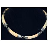 African Warthog Tusk Necklace