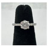 14K White Gold Diamond Ring