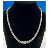 Gorgeous 14K White Gold Diamond Necklace