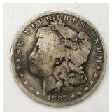 1887-O Morgan Silver Dollar