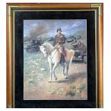 General George Patton on Stallion Portrait