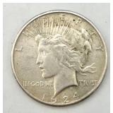 1924-S Peace Silver Dollar