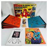 Game, Vtg Folders, Bank, Record & Indianology Book