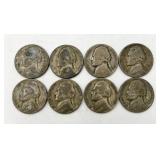8-35% Silver Wartime Jefferson Nickels