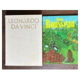 Large Leonardo Da Vinci & Henri Rousseau Art Books