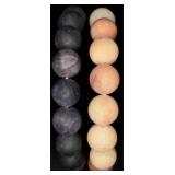 2 Natural Stone Stretch Bracelets