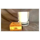 Candle Holder & Vintage Italian Wooden Box