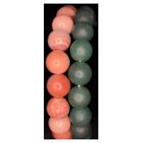 2 Natural Stone Stretch Bracelets