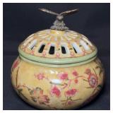 VTG Hung Hei Porcelain Dragonfly Dresser Box