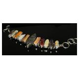 Sterling Silver Multi-colored Pearl Bracelet