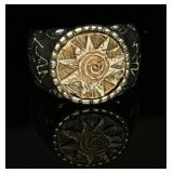 Sterling Silver Sun Ring