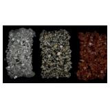 3 Natural Chip Bead Stretch Bracelets