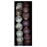 2 Natural Stone Stretch Bracelets