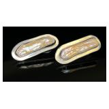 Sterling Silver Elongated Biwa Pearls
