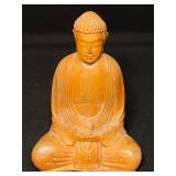 Wooden Hand-Carved Buddha Statue