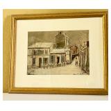 Framed 'Lapin Agile in Winter' by Maurice Utrillo