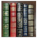 5 Leather Bound "The Franklin Library" Classics