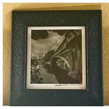 Framed Black and White Photograph
