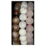 3 Natural Stone Stretch Bracelets