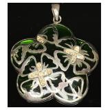 Sterling Silver Floral-themed Pendant