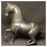 ANTQ Bronze Prancing Horse Figure