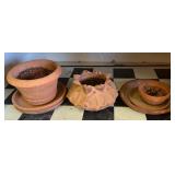 Shelf of Terracotta Pots & Trays