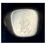 10K Gold Ring w/ Initials K