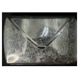 Colibri Silver Tone Biz. Card Holder w/ Mirror