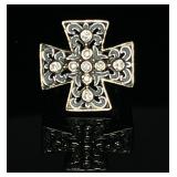 Sterling Silver Maltese Cross Ring