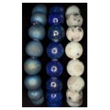 3 Natural Stone Stretch Bracelets