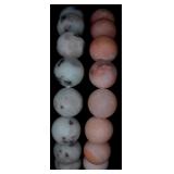 2 Natural Stone Stretch Bracelets