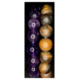 2 Natural Stone Stretch Bracelets