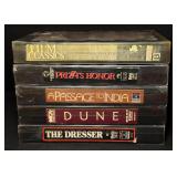 5 VTG VHS Hardcover Movies
