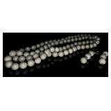 HM Metallic Gray Druzy Agate Necklace & Earrings