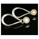 Sterling Silver Pearl Earrings