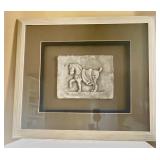 Framed VTG Plaque Tang Dynasty Horse