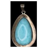 Sterling Silver Turquoise Pendant